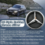 Must &auml;&auml;r ja h&otilde;bedane &auml;&auml;r 3D peegel Esiv&otilde;re Embleem Logo Mercedes Benz GLC X253 GLE W166 C292 GLS X166 16-19 M&auml;rk
