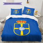 Real Oviedo Mustriga Voodipesu, Tekikomplekt Tekikate Padjap&uuml;&uuml;r Kodu S&uuml;nnip&auml;evakingitus (1 * tekikott + 2 * padjap&uuml;&uuml;ri, ilma s&uuml;damikuta) 135x200cm