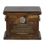 Neapolitan Mastiff, Mastino Napoletano - urn for dog ashes, personalized urn with engraving, commemorative box for dog ashes by Art-Dog brand pruun