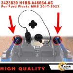 For Ford Fiesta MK8 2017- New 1Set Parcel Luggage Shelf Load Cover String Cord black 2423830 H1BB-A46664-AC Car Accessories