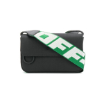 Off-White Logo Graveeritud Nahast Crossbody &Otilde;lakott Unisex Kotid Must OMNA032S20A660201000 Basic Set (Bag+Dust Bag)