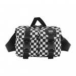 Vans Must Valge Ruuduline Mitmetaskuline &Otilde;lakott Crossbody Kott Unisex kotid VN0A5KHUYB2 Black White