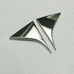 For Kia Sportage 4 2016 2017 2018  ABS Chrome Rear Window Spoiler Side Wing Triangle Cover Trim external Accessories ABS chrome
