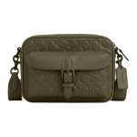 Coach Warner 22 3D T&auml;hetr&uuml;kiga Nahast &Otilde;la- ja Crossbody Kott V&auml;ikesed Meeste kotid Oliiviroheline CAJ83-1JRM3 Basic Set (Bag+Dust Bag)