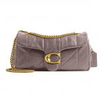 Coach Tabby 26 tepitud klassikalise logoga riistvaraga lambanahast ristkorpuseline &otilde;lakott keskmine naiste kotid tuhk CCW83-B4AH Basic Set (Bag+Dust Bag)