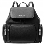 Michael Kors Merritt T&otilde;mblukuga Klapiga Nahast Seljakott V&auml;ike Naiste seljakotid Must 35S6S0WB5L-001 Basic Set (Bag+Dust Bag)