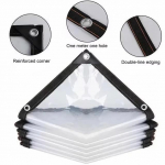 L&auml;bipaistev Veekindel Tarp Aed Vihmakindel Selge Pol&uuml; Tarp Taimede Kate Isolatsioon Varjualuse Riie &Ouml;&ouml;sidega 200x200cm