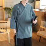 Soliidne meeste kimono Jaapani t&auml;navar&otilde;ivad meeste meeste jaapani riided s&auml;rkpluus Korea riided kardigan S
