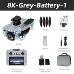 5KM 8K Professionaalne HD Kahekaameraga 2026 Populaarne Uus AE5 GPS-droon 3-teljeline stabilisaator 360&deg; Takistuste v&auml;ltimine Harjadeta Neljarootoriline M&auml;nguasi 1 battery