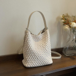 Super populaarne ni&scaron;ikootud kott, uus suvine mitmek&uuml;lgne crossbody kott, moekas superpopulaarne k&auml;ekott, &auml;mbrikott valge