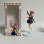 Doki Doki Literature Club Monika Seisev Tegevuskuju Mudel Karbis Lauakaunistus Kogutav Disainitud Anime &Uuml;rituste F&auml;nnidele