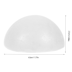 50tk Pol&uuml;st&uuml;reenist poolkerad 7cm Valge vahtpoolring DIY k&auml;sit&ouml;&ouml;ks Festivalikaunistused Maalimisalus Lasteharidus