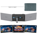 Blackview DCM6 Pro Kaasaskantav monitor 14 FullHD 60Hz IPS &Uuml;li&otilde;huke USB-C K&otilde;larimonitor with ACEBOOK6(16+512)N150 must