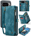 Eemaldatav magnetiline nahast telefoni&uuml;mbris Google Pixel 10 Pro XL Pixel9 9A jaoks Traadita laadimine Kaardipesa Rahakott K&auml;epaelaga Kate Google Pixel 10 Pro XL sinine