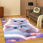 3D armsa kassimustriga vaip p&otilde;randamatt kodu magamistoa elutoa diivani uksemati k&ouml;&ouml;gidekoratsiooni jaoks kodu elutoa kaunistus 80X120CM