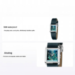 Citizen Eco-Drive Retro Ruudukujuline Moodne Vabaajakell Naiste kellad Sinine EW5550-16N Blue