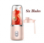 Kaasaskantav mahlapress blender 300 ml elektriline puuviljamahlapress USB-laadimisega sidruni-apelsini puuviljamahla tassi smuuti blender