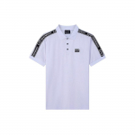 Emporio Armani EA7 SS22 Logotr&uuml;kiga L&uuml;hikeste Varrukatega Polo S&auml;rk Meeste Topp Valge 3LPF20-PJ02Z-0100 XL