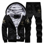 Spordidressi fliisist kapuutsiga jope + p&uuml;ksid dressipluusid komplektid kapuutsid &uuml;likond mantel Spordiriided s&uuml;gistalv soe pullover M
