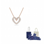 Swarovski Sublima kaelakeed naistele F-Original Brand Box And Bag roosa kuldne v&auml;rv
