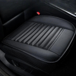 Universaalne autoistmekate hingav PU-nahast padjamatt autotoolipadjale, auto esiistme kate Four Seasons libisemisvastane matt black all-in