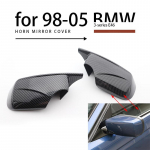 M4 Sport Sytle auto k&uuml;lgvaate peegli kaane kork, korpuse vahetus s&uuml;sinikkiust Otsige BMW E46 E39 1998-2005 4 Left and Right Black