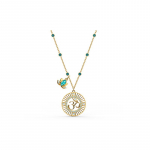 Swarovski Swa S&uuml;mbol Swa S&uuml;mbol P&auml;rl Lootus Imitatsioonkristall Kaelakee Naiste Kuldne 5521451 kuld