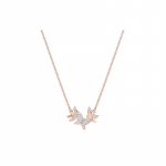 Swarovski Lilia romantiline liblika kujuline ehtekaelakee roosakulla kattega, imitatsioonkristallkivist kaelakee naiste stiil 5382366 kuld