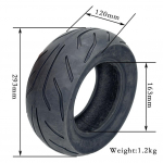 12-tolline 12x4.50-6.5 vaakum//tubeless rehvid elektrit&otilde;ukeratta rehvide osadele /Uus