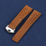 20mm 22mm K&auml;epael Tag Heuer Connected 45 jaoks, Carrera jaoks, Monaco jaoks, Nahast Asendusrihm, Matistatud Veisenahk, Universaalne Aksessuaar 22mm brown
