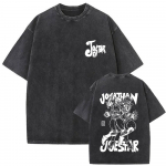 Pestud Vintage Anime JoJo seiklus Polnareff Graafiline T-s&auml;rk Mehed Naised Manga Vabaaja Puuvillased T-s&auml;rgid Streetwear Unisex 2XL