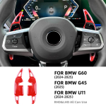 ABS-roolivahetuslabad BMW 1. seeriale F70 2024-2026, 5. seeriale G60 2024-2026, X1 U11 2023-2026, X3 G45 2025-2026 red carbon texture / for G60 2 must