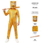 Klassikaline m&auml;gi ja meri Halloweeni Sahuri esituse pulkmehe cosplay kost&uuml;&uuml;m Adult 190cm orange