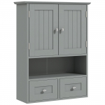 Vannitoa seinakapp, WC-kapp, ustega, riiuliga, 2 sahtliga, 50,8L x 17,8S x 66K cm, hall 50.8 x 17.8 x 66 cm