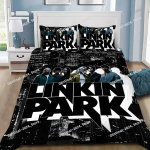 Tekikate Padjap&uuml;&uuml;r Voodipesu Komplekt Rokiajastu Linkin P-Park T&auml;iskasvanu Poiss T&uuml;druk Magamistoa Kaunistus Lapsed &Uuml;he-kahekohaline Suur Suurus 240x220cm