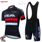 Strava meeste jalgrattas&auml;rgi ja p&uuml;kste komplekt Hingav v&otilde;rkkangas Ratsutamiskomplekt Maanteeratas M&auml;giratas XXXL black