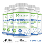GREVIP Artemisiini Pluss BioPeriin 100mg Kapslid 120 tk &mdash; Immuuns&uuml;steemi Tugi, Antioks&uuml;dantne Toitumine, Igap&auml;evane Heaolukord 120*5