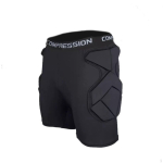 Polsterdatud l&uuml;hikesed p&uuml;ksid, tihedalt liibuvad, treeningm&auml;ngudeks, jalgpallurid L Protective Shorts black