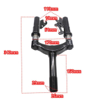 10-tolline 12-tolline vedrustusega esihark sobib mootorratta, m&auml;giratta, elektrit&otilde;ukeratta amortisaatoriks 10inch Front fork black