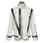 Michael Jacksoni cosplay punane Thriller-jakk cosplay cosplay cosplay kost&uuml;&uuml;m Halloweeni lavakost&uuml;&uuml;m S&Other white