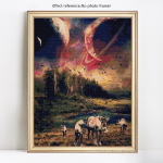 Teemantmaaling Loomade Gnuu Rhinestone Mosaiic Teemanttikandid 20X30CM