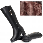 Naiste talvesaapad Naiste saapad soojad k&otilde;rge kontsaga villased saapad naiste saapad naistele 37 must