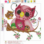 Huacani 5D Teemantmaal T&auml;is&uuml;mmargune koomiks &ouml;&ouml;kull Teemanttikandid &Ouml;&ouml;kull Rhinestones Pildid Teemantmosaiik 30*30 cm