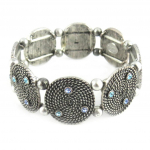 Les Tr&eacute;sors De Lily [E0364] - Bracelet Cr&eacute;ateur 'Neolys' bleu/Bleu sinine