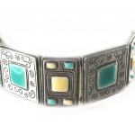 Les Tr&eacute;sors De Lily [E6659] - Bracelet Cr&eacute;ateur 'Anamaya' Turquoise sinine