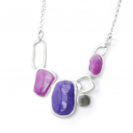 NOA [H9057] - Collier Cr&eacute;ateur 'Coloriage' violet lilla