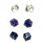 Les Tr&eacute;sors De Lily [L6300] &ndash; 5 paari 'Cubes de Cristal' k&otilde;rvar&otilde;ngaste komplekt, valge sinine sinine