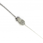 Les Tr&eacute;sors De Lily [N2899] - h&otilde;bedane k&auml;ev&otilde;ru 'Ananass' h&otilde;bedane (roodiumiga kaetud) - 16x7 mm h&otilde;be