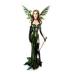 Les Tr&eacute;sors De Lily [N4776] &ndash; roheline must kujuke  Fairy Dreams  (draakonipoeg) - 52x21x12 cm roheline