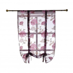 Yousheng Sheer Panel Magamistuba Lilled Rooma kardinad K&ouml;&ouml;k Valance t&uuml;lli aknariide 80*100cm kollane